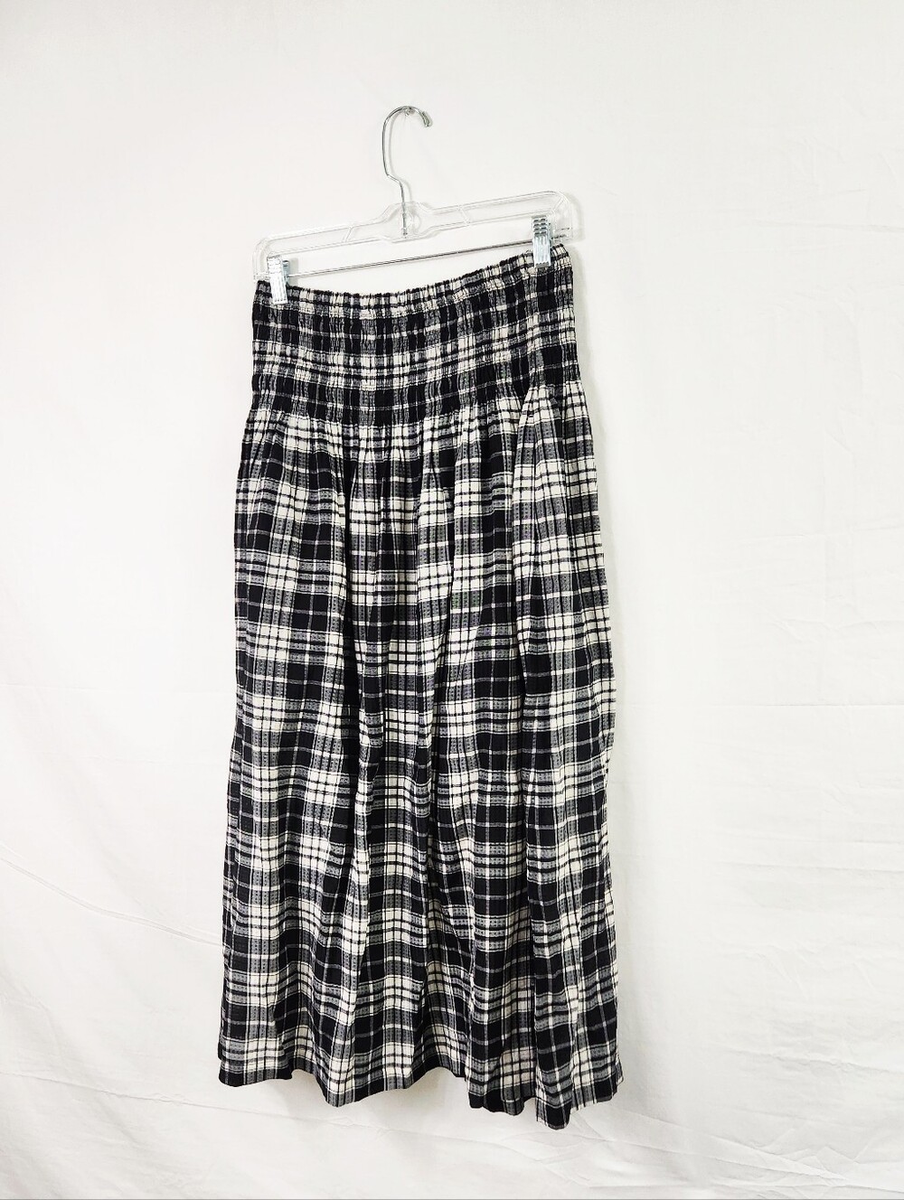 Madewell Smocked Plaid Midi Skirt - Picture 2 of 8